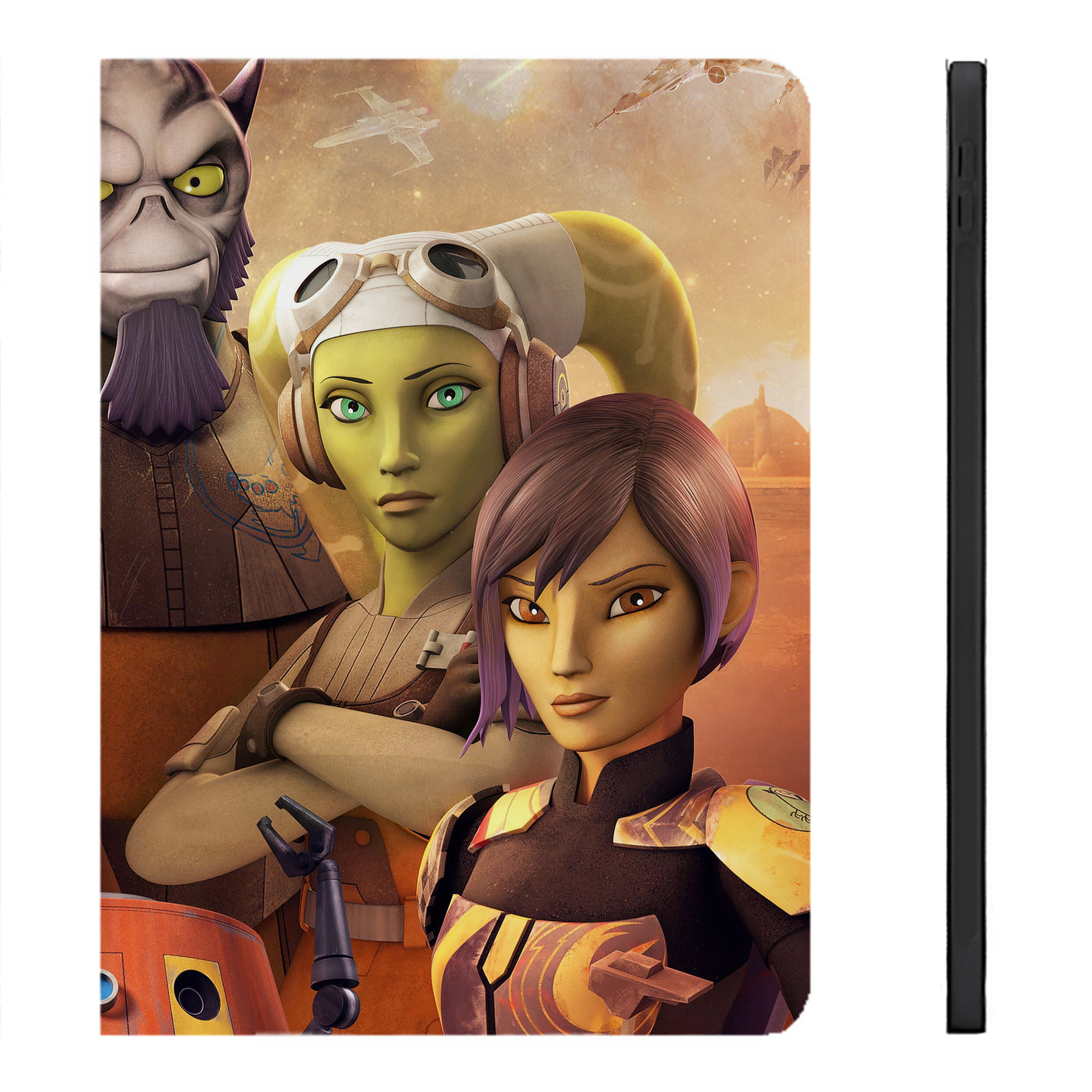 （画像用） スター・ウォーズ Star Wars IPadケース ペンホルダー付き ブックスタイルデザイン